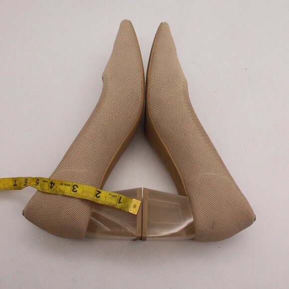 Vivaia Pointed-Toe Aria Block Heels Women's EU Size 41 Beige Shoes - Picture 6 of 11